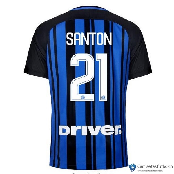 Camiseta Inter Primera equipo Santon 2017-18